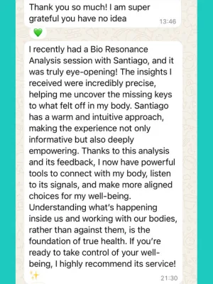 Testimonio de paciente Santiago Rafael — caso 1